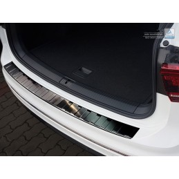 PROTECTOR PARACHOQUES TRASERO ACERO INOXIDABLE NEGRO VW TIGUAN I
