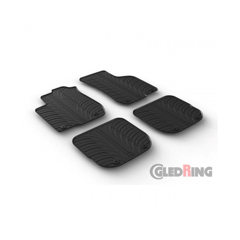 Alfombras goma Audi A3 8L 1996 2003   4 piezas  