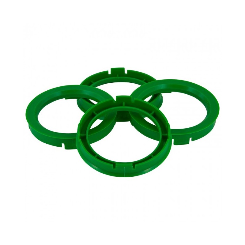 JUEGO CENTRADORES RUEDA 66 5  gt 57 1mm   Verde