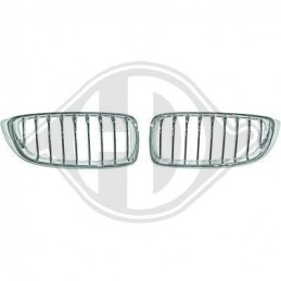 JUEGO PARRILLAS FRONTALES BMW F32 33 36 13  CROMADAS