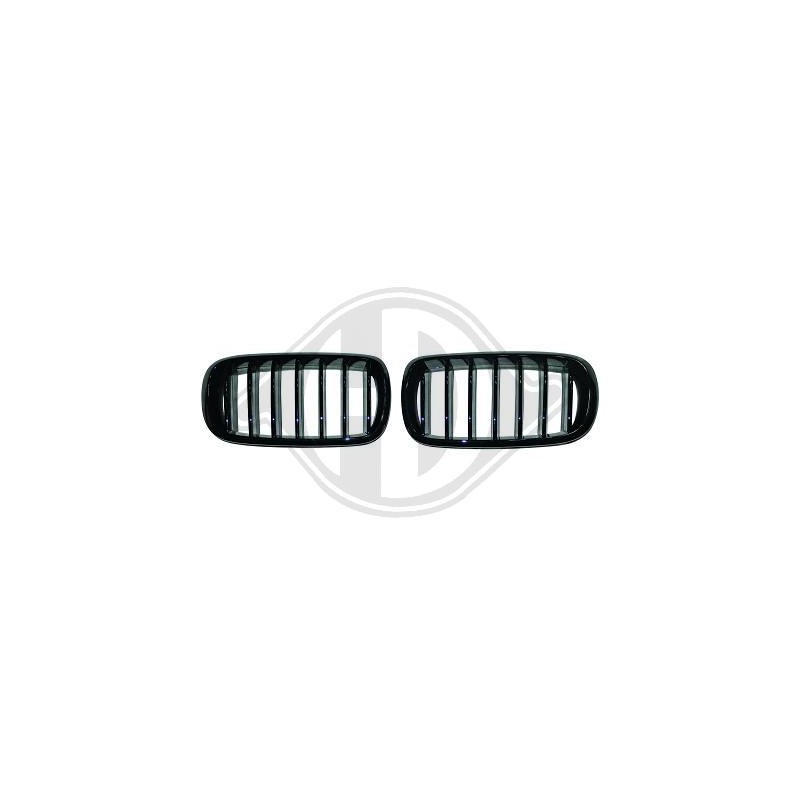 JUEGO PARRILLAS DELANTERAS BMW X6 F16 2014  NEGRO BRILLANTE