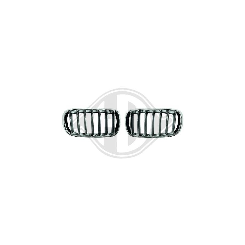 JUEGO PARRILLAS DELANTERAS BMW X5 F15 2012  CROMADAS