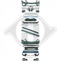 KIT COMPLETO MERCEDES CLASE S W222 2013  LOOK AMG PARRILLAS CROM