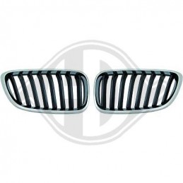 PARRILLAS FRONTALES BMW F22 F23 14 15 NEGRAS CROMADAS LOOK M