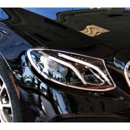 MARCOS CROMADOS FAROS DELANTERO MERCEDES CLASE E W213 SEDAN 03 2