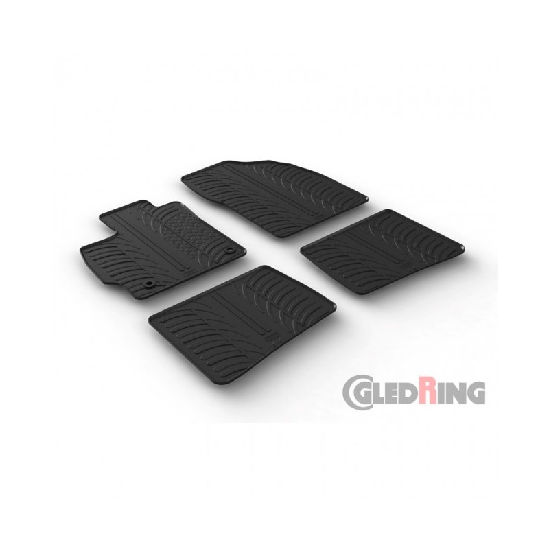Alfombras de goma Toyota Prius III 2012 2016