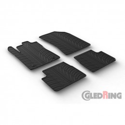 Alfombras de goma Citroen C3 11 2016    Negras 4 piezas