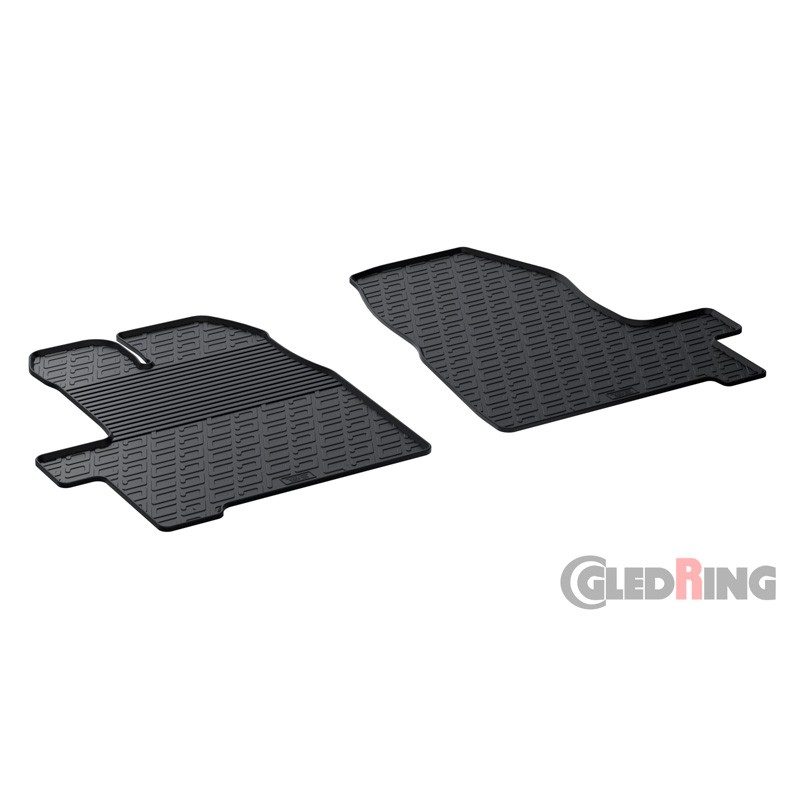 Alfombras de goma Ford Transit Custom 3 2016  2 piezas