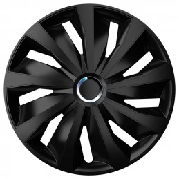 JUEGO TAPACUBOS RUEDA GRIP PRO 13 quot  NEGROS