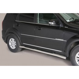 Estribos en tubo inox O76mm SSANGYONG REXTON W 2013    con pisan