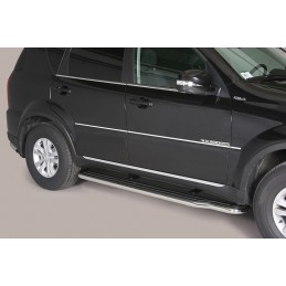 Estribos en plataforma con tubo inox O50mm SSANGYONG REXTON W 20