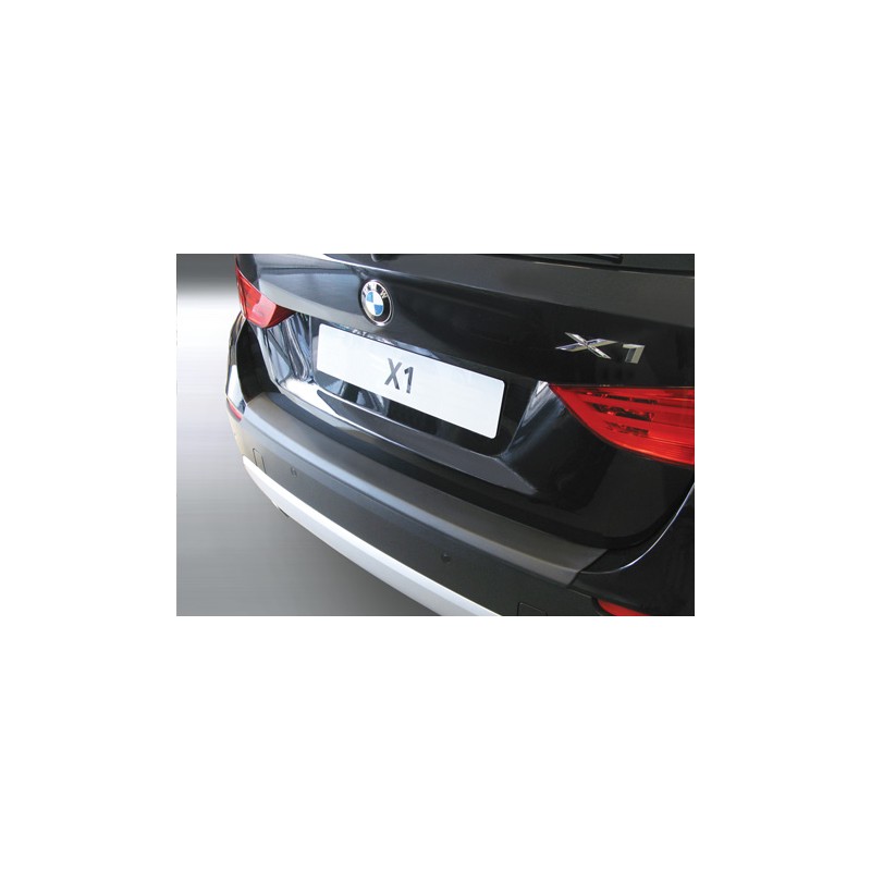 Protector de parachoques trasero ABS BMW X1 09 15 Negro