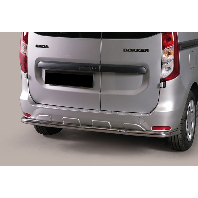 Protector de paragolpes trasero Dacia Dokker 2012  En tubo inox 