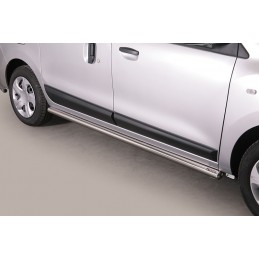 Estribos en tubo inox O63mm Dacia Dokker 2012 