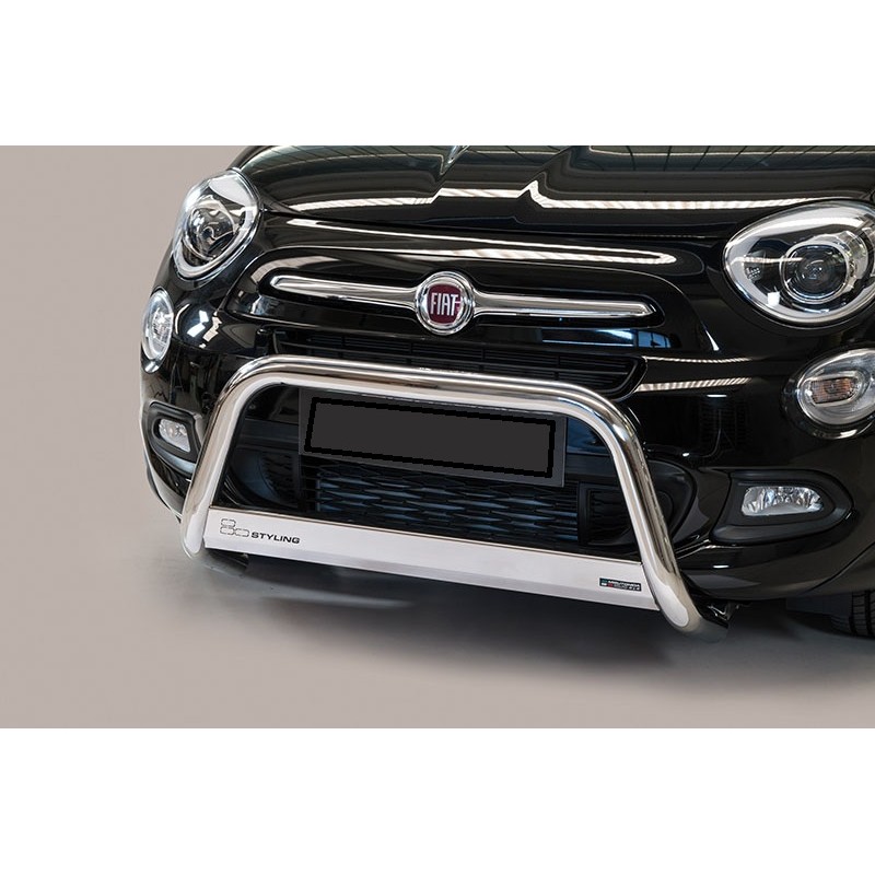Defensa central inox O63mm Fiat 500X 2014  Con traviesa Homologa