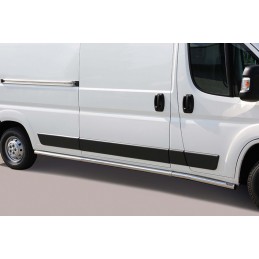 Estribos en tubo inox O63mm Fiat Ducato 2014  solo LWB carroceri