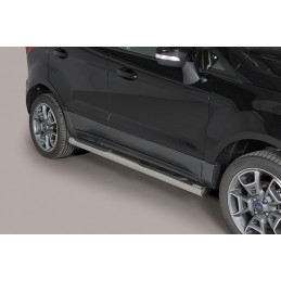 Estribos en tubo inox O76mm Ford Ecosport 2014  con pisantes