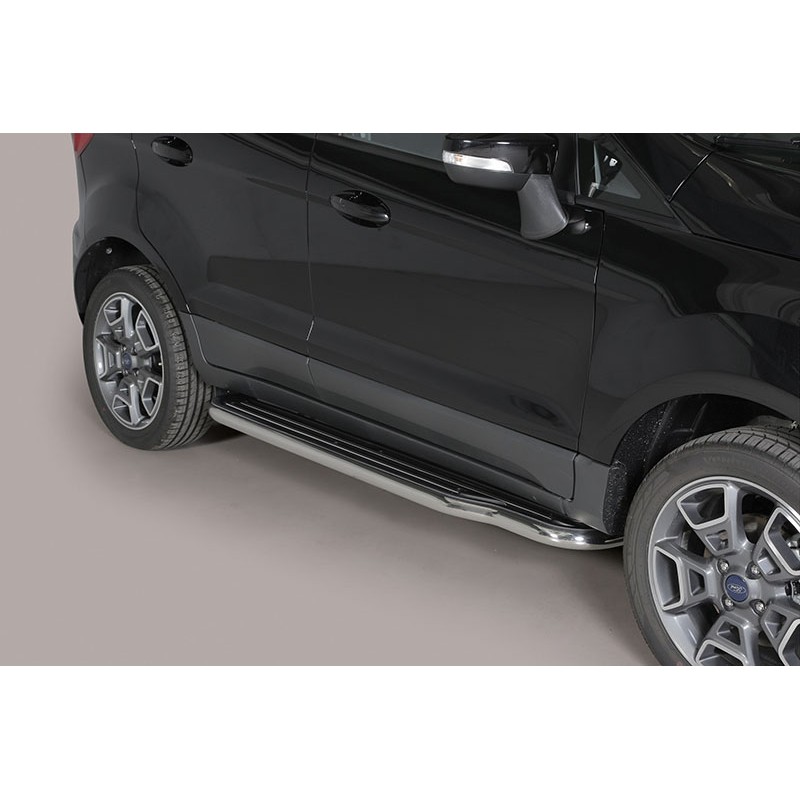 Estribos en plataforma con tubo inox O50mm Ford Ecosport 2014 