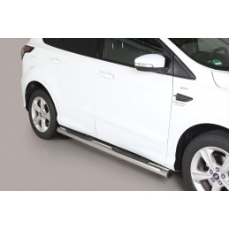 Estribos en tubo inox O76mm Ford Kuga 2017  con pisantes