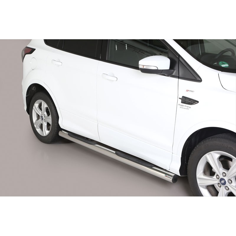 Estribos en tubo inox O76mm Ford Kuga 2017  con pisantes