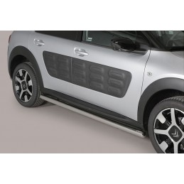 Estribos en tubo inox O63mm Citroen Cactus 2014 