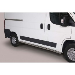 Estribos en tubo inox O63mm Citroen Jumper 2014  solo SWB carroc