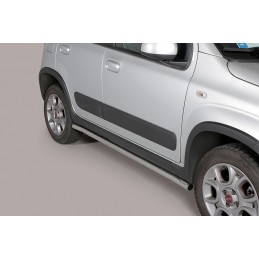 Estribos en tubo inox O50mm Fiat Panda 4X4 2013 