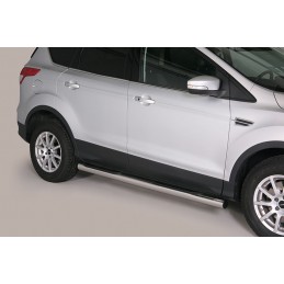 Estribos en tubo inox O76mm Ford Kuga 13 16 con pisantes
