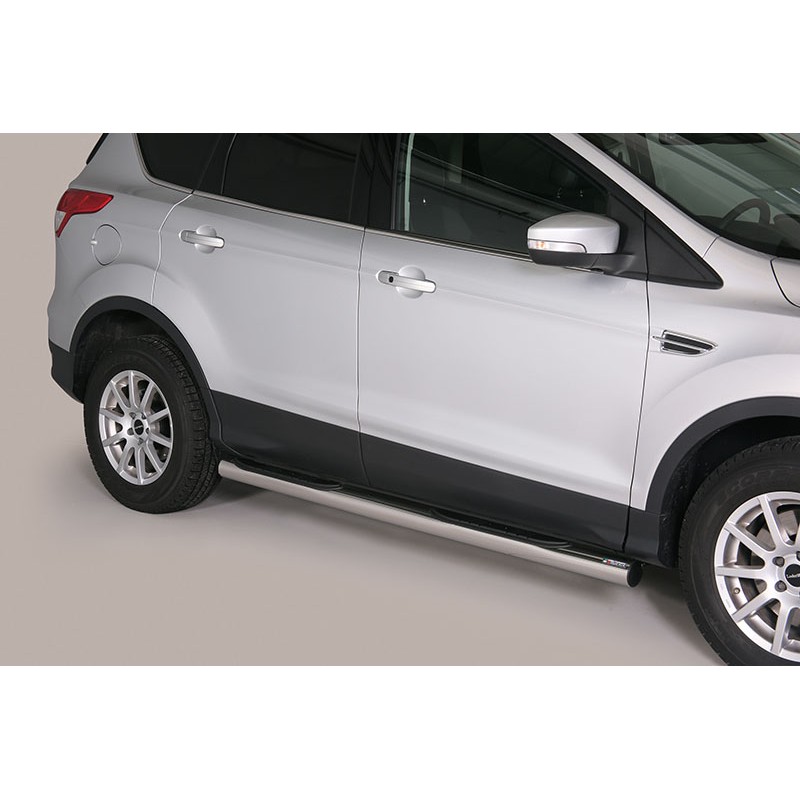 Estribos en tubo inox O76mm Ford Kuga 13 16 con pisantes
