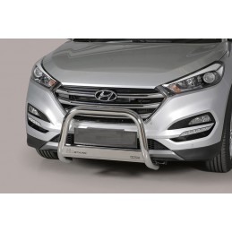 Defensa central inox O76mm Hyundai Tucson 2015  sin traviesa Hom