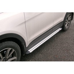 Estribos en plataforma de aluminio Hyundai Santa FE 2012  Tipo S