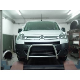 Defensa central inox O60mm Peugeot Partner Tepee 08  con tubo  H