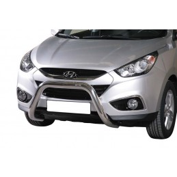 Defensa central inox O76mm Hyundai IX 35 10 13 sin traviesa Homo