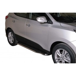 Estribos en plataforma Hyundai IX 35 10 13 con tubo inox O50mm