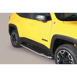 Estribos en plataforma Jeep Renegade 2014  con tubo inox O50mm