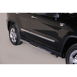 Estribos en tubo inox Jeep Grand Cherokee 2013  seccion oval con