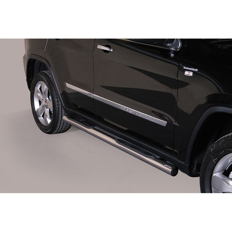 Estribos en tubo inox O76mm Jeep Grand Cherokee 2013  con pisant