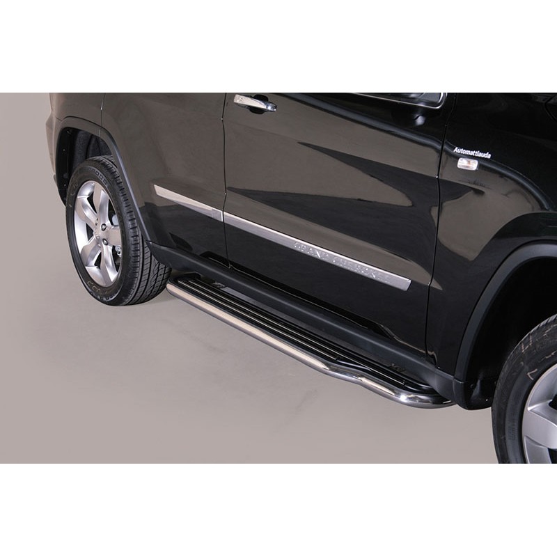 Estribos en plataforma Jeep Grand Cherokee 2013  con tubo inox O