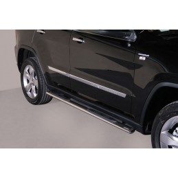 Estribos en tubo inox Jeep Grand Cherokee 10 13 seccion oval con