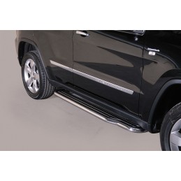 Estribos en plataforma Jeep Grand Cherokee 10 13 con tubo inox O