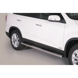 Estribos en tubo inox O76mm Kia Sorento 14  15 con pisantes