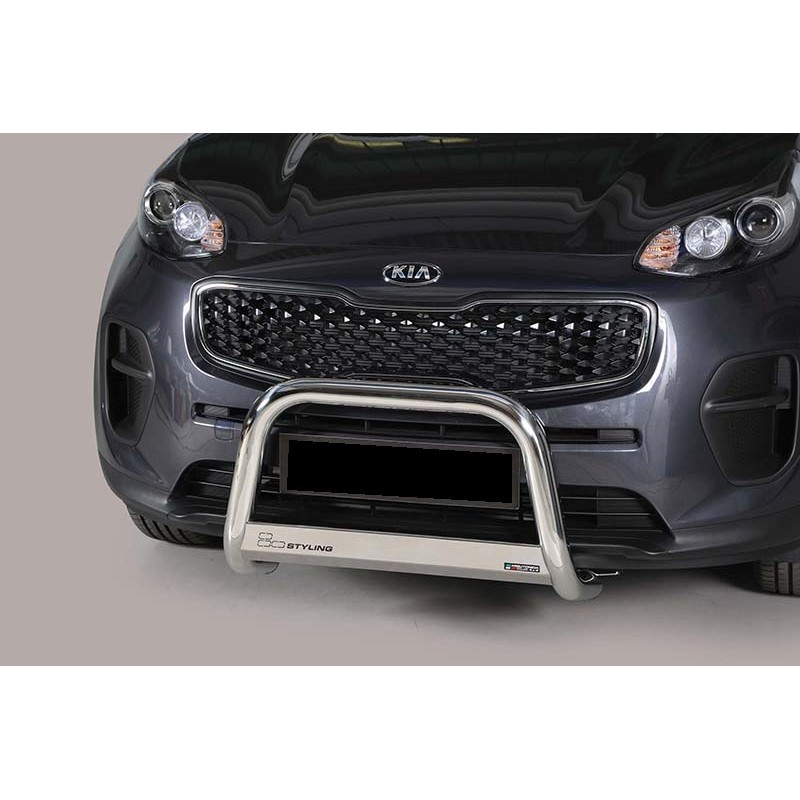 Defensa central inox O63mm Kia Sportage 2016  con grabacion Homo
