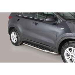 Estribos en plataforma Kia Sportage 2016  con tubo inox O50mm