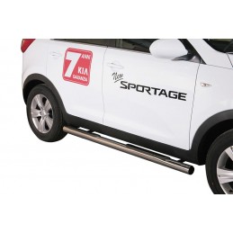 Estribos tubo inox O76mm Kia Sportage 10 15 con pisantes