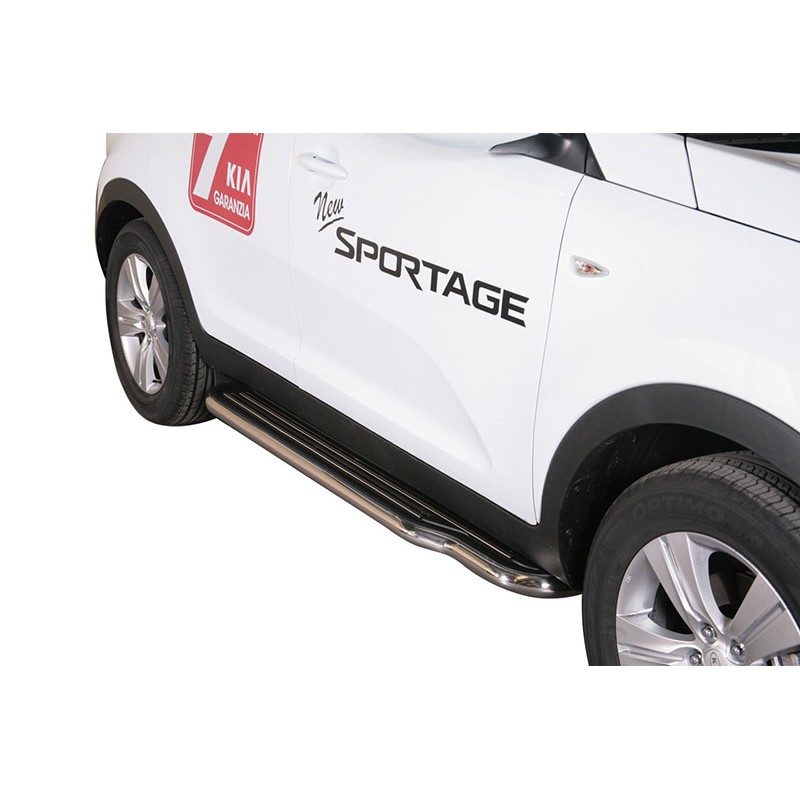 Estribos plataforma Kia Sportage 10 15 tubo inox O50mm