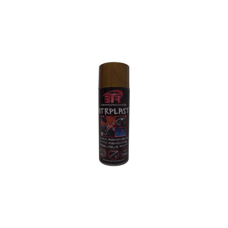 PINTURA PLASTICA REMOVIBLE EN SPRAY COLOR ORO OSCURO 400ML