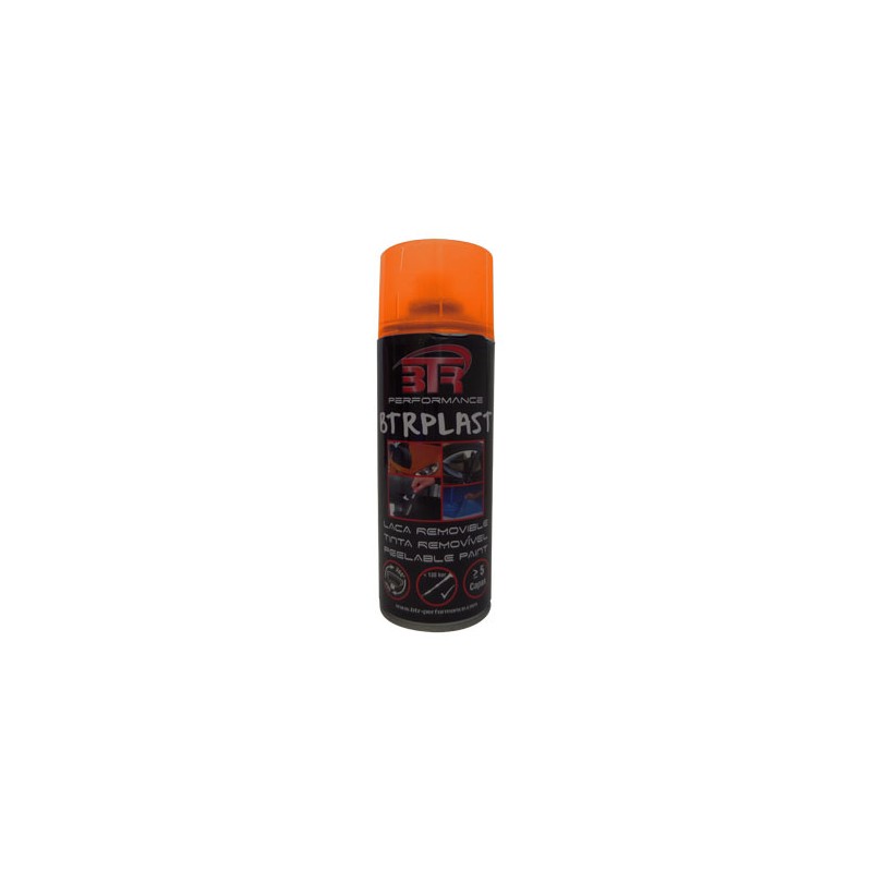 PINTURA PLASTICA REMOVIBLE EN SPRAY COLOR NARANJA RACING 400ML