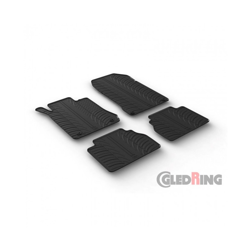 Alfombras de goma Mercedes E Klasse W210 1995 2003