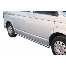 Estribos en tubo inox O63mm  VW Transporter T5 10  solo SWB carr