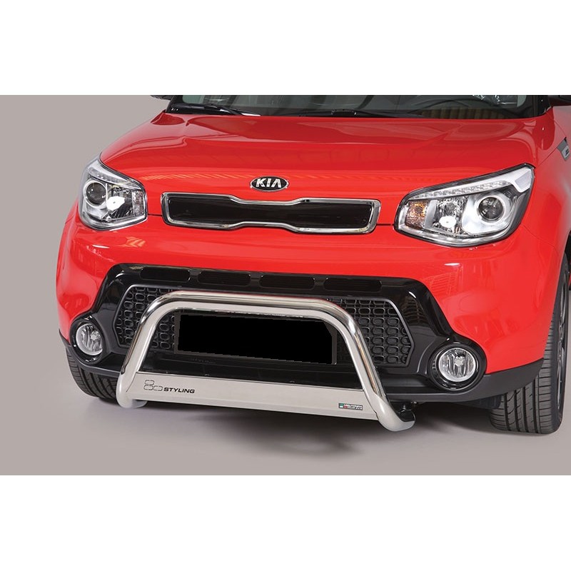 Defensa central inox O63mm Kia Soul 2014  con grabacion Homologa